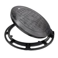 Cast Iron Round Chamber Cover Black Bitumen Paint High Quality